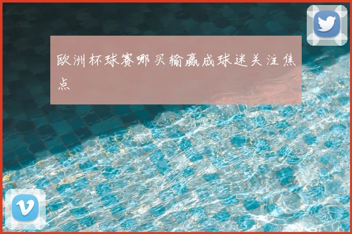 欧洲杯球赛哪买输赢成球迷关注焦点